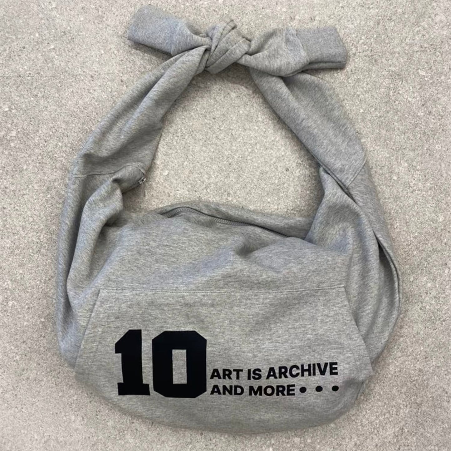 Unisex Hoodie-Shaped Slouchy Hobo Bag