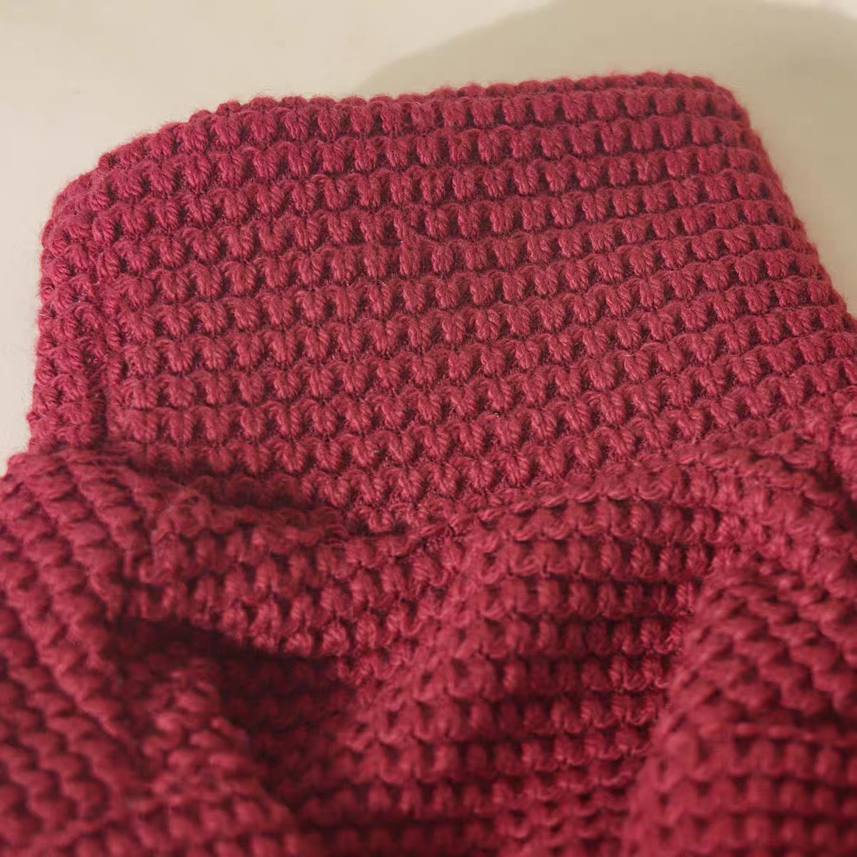 Knit Plaid Pet Sweater