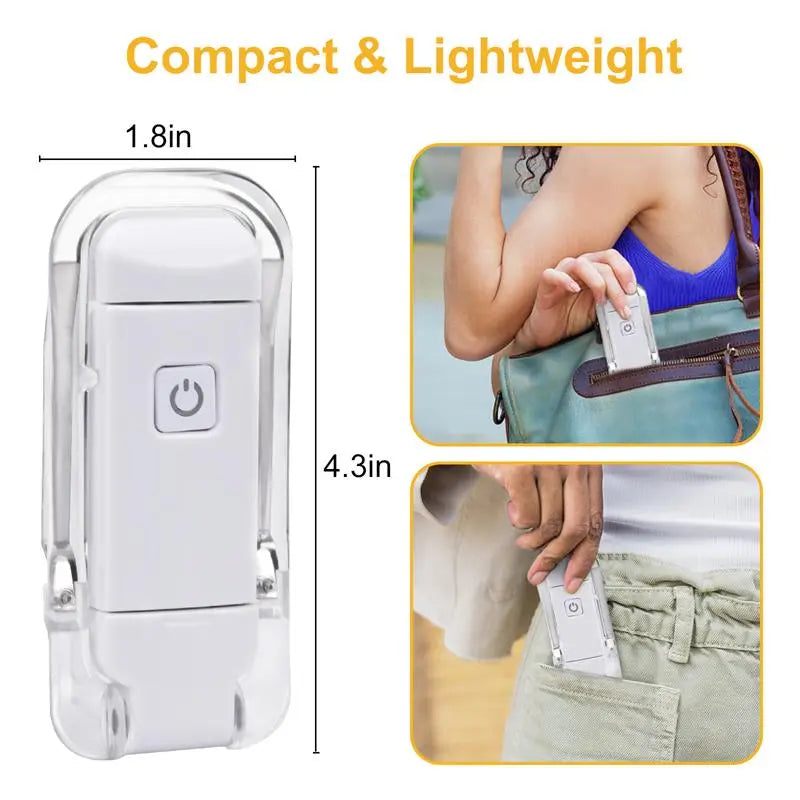 LED Rechargeable Clip-On Book Reading Light