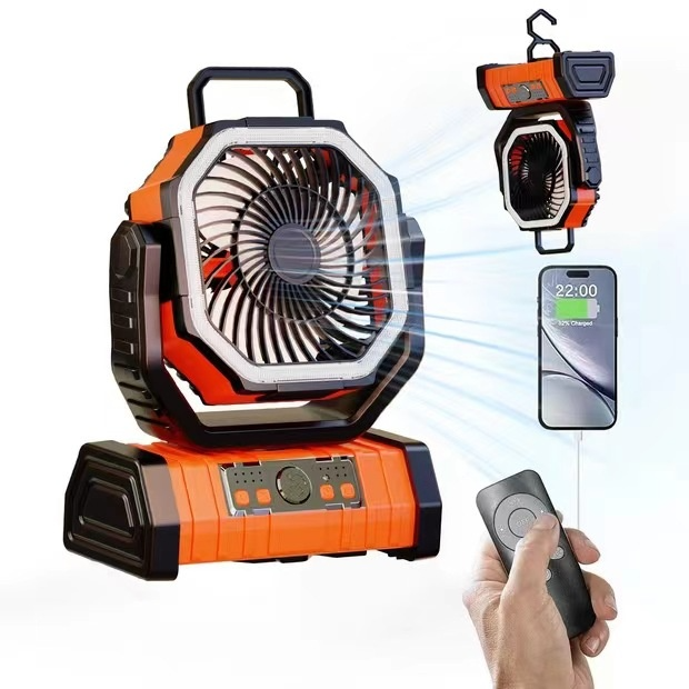 Outdoor LED Light Camping Fan
