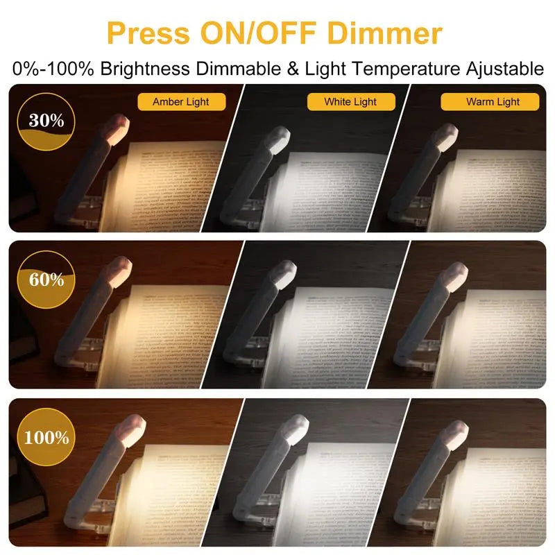 LED Rechargeable Clip-On Book Reading Light