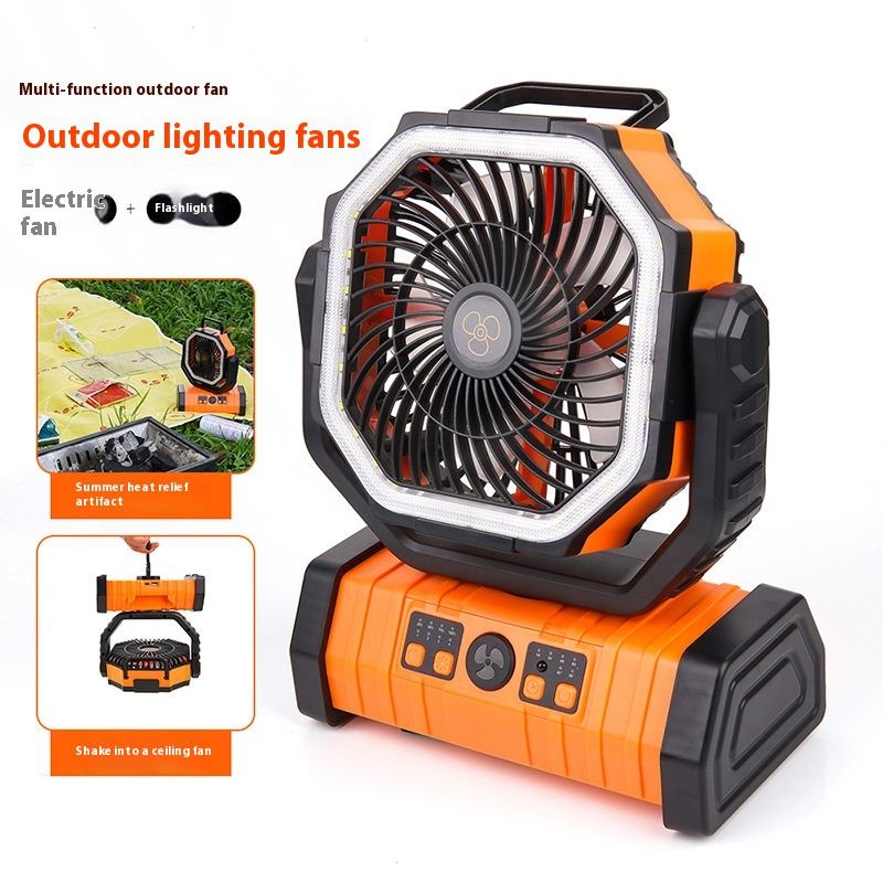 Outdoor LED Light Camping Fan