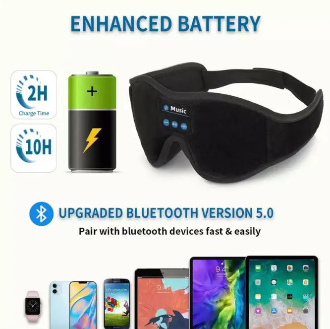 3D Bluetooth Sleeping Eye Mask