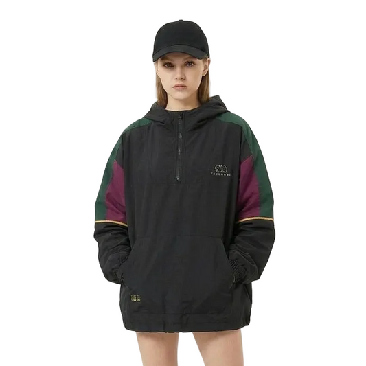 Unisex Hooded Pullover Shell Jacket