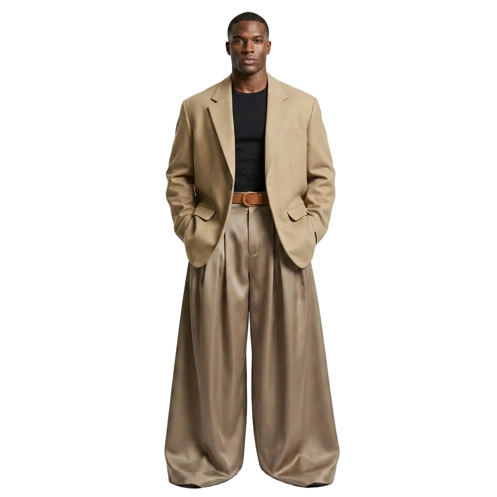 Unisex Loose Wide Trousers