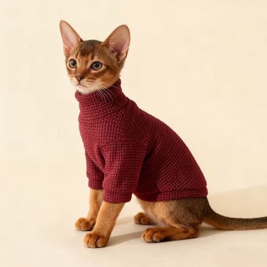 Knit Plaid Pet Sweater