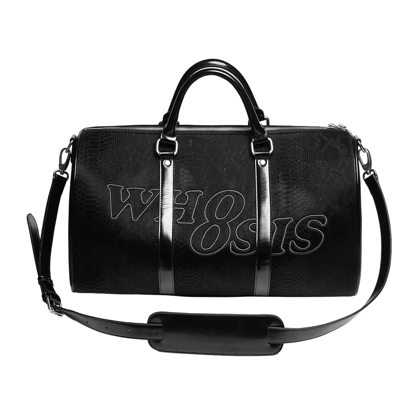 Men’s Vintage Embossed Leather Duffle Bag