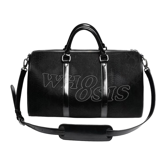 Men’s Vintage Embossed Leather Duffle Bag