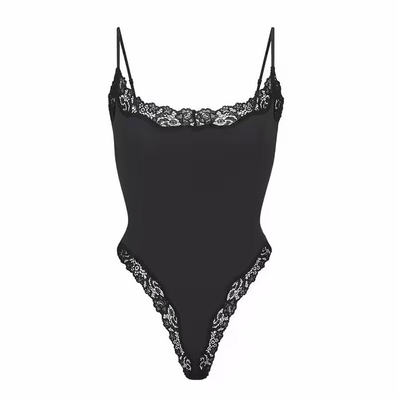 Women's Lace Strap Shapewear Bodysuit