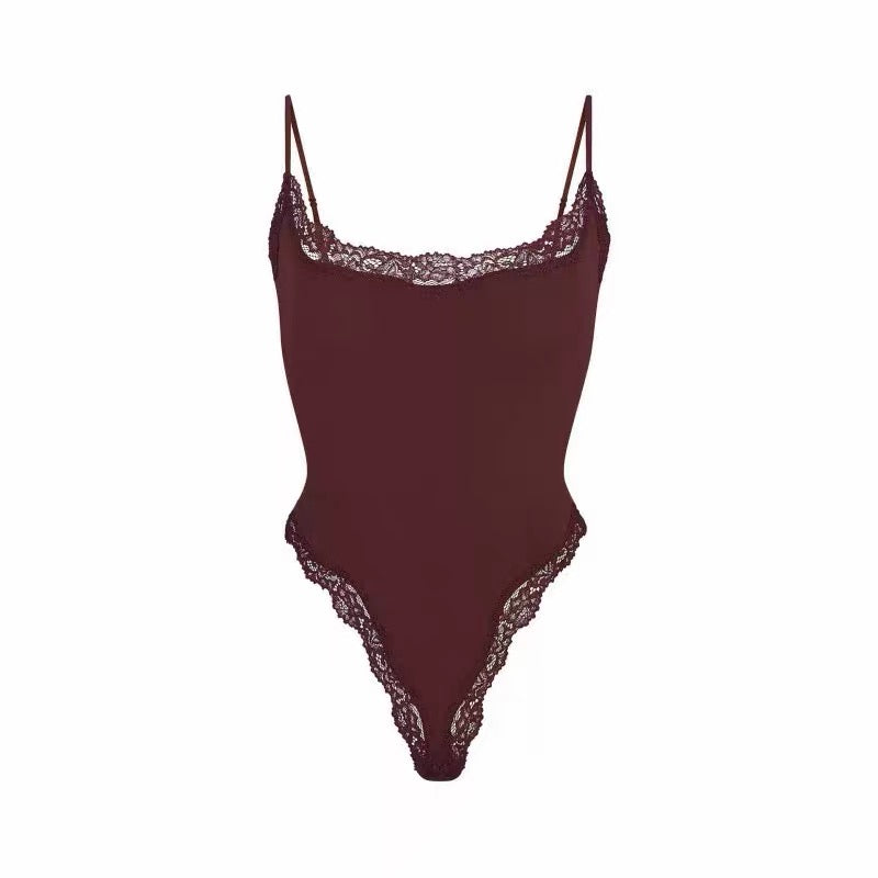 Women's Lace Strap Shapewear Bodysuit