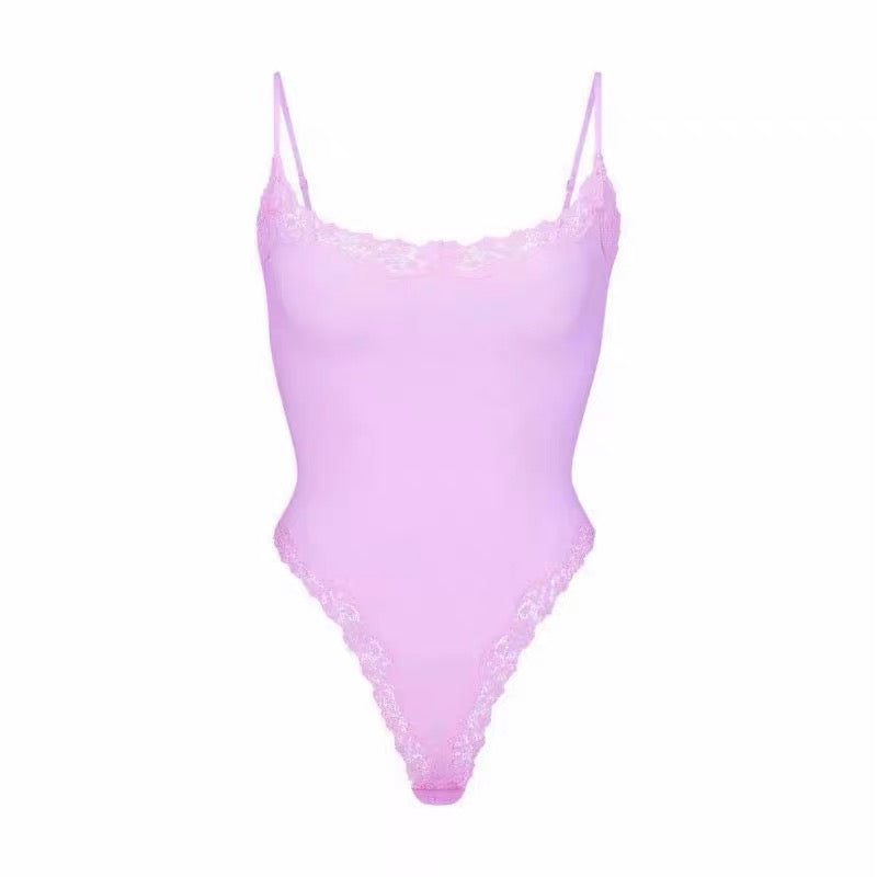 Women's Lace Strap Shapewear Bodysuit