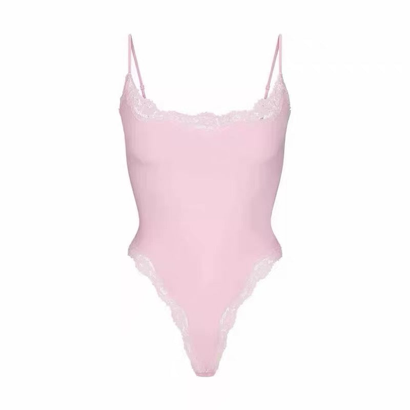 Women's Lace Strap Shapewear Bodysuit