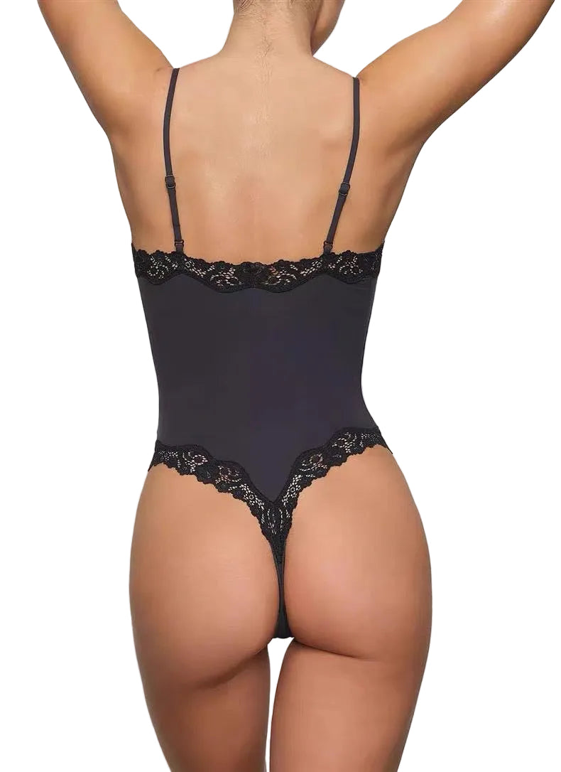 Women's Lace Strap Shapewear Bodysuit
