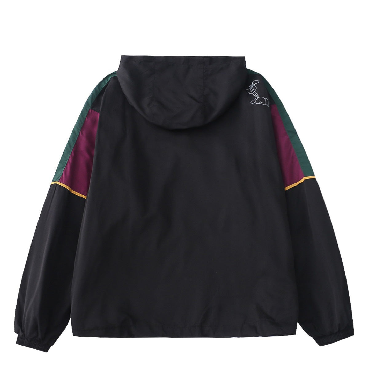 Unisex Hooded Pullover Shell Jacket