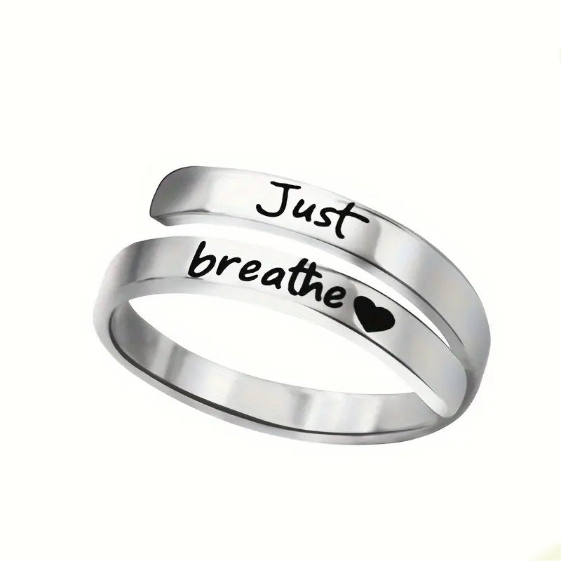 "Just Breathe" Ring