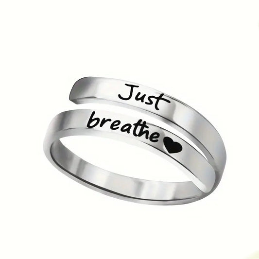 "Just Breathe" Ring